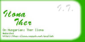 ilona ther business card